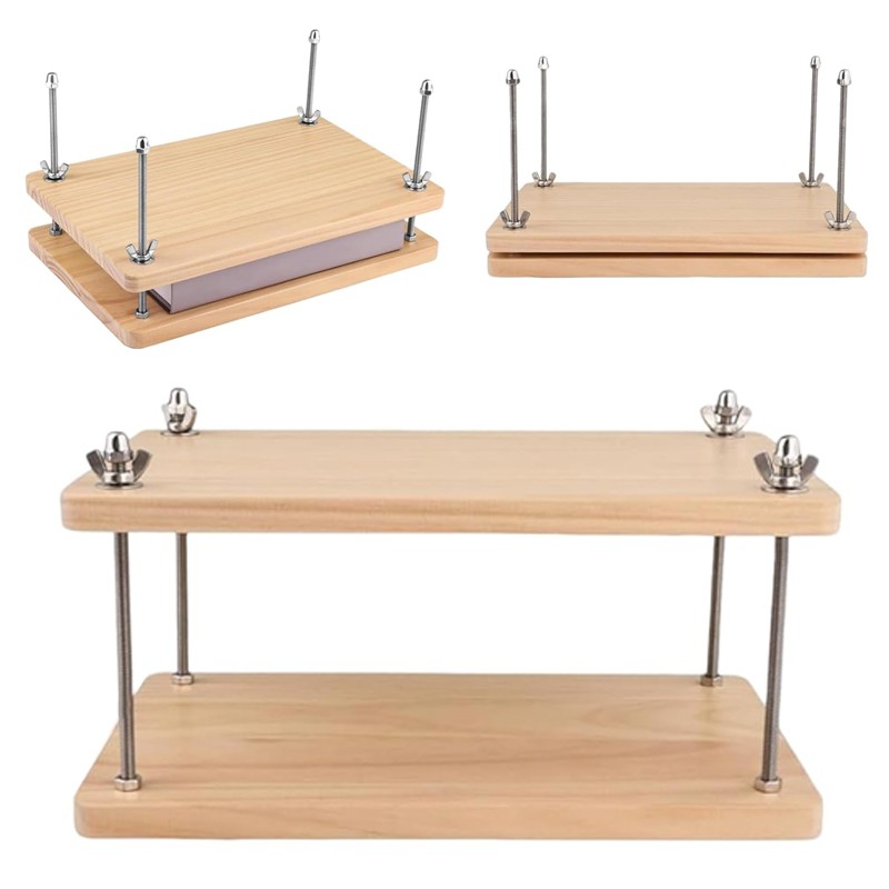 Home Wooden Book Press Multiuse Convenient Portable Sturdy Binding Press