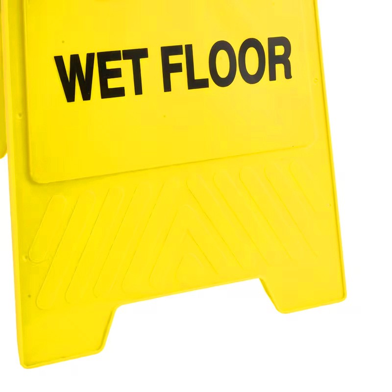 2Pcs Caution Slippery Surface Warning Hazard Safety Standing Wet Floor Sign — image 2