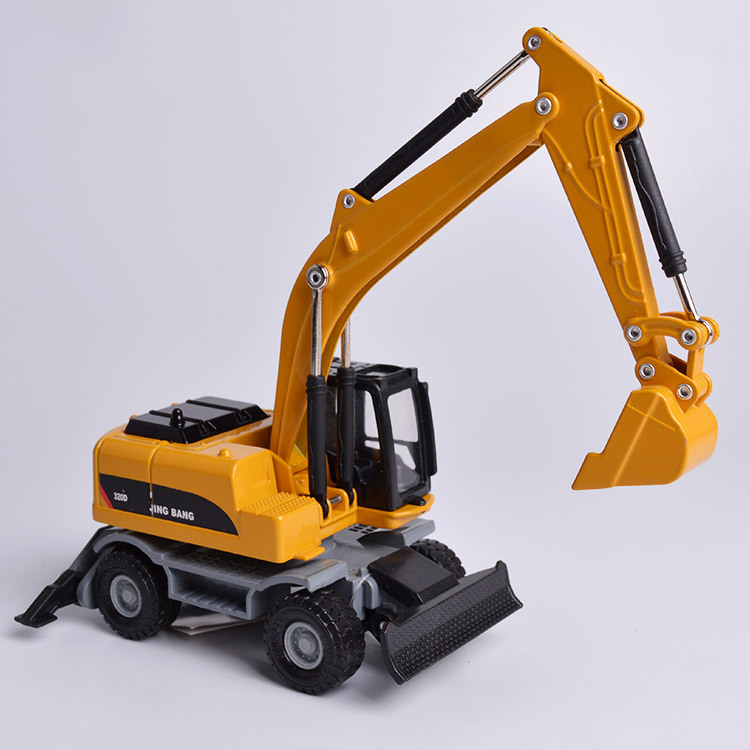 Excavator yellow