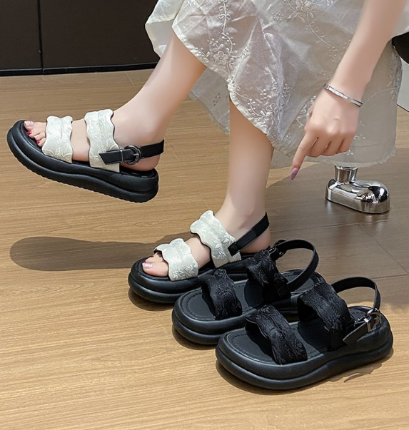 Platform One Strap Sandals, picture 2 of 4