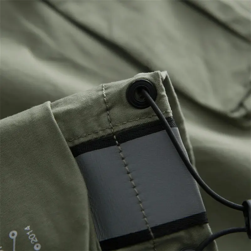 Men's Cropped Pants Youth Fashion Shorts Striped Trend