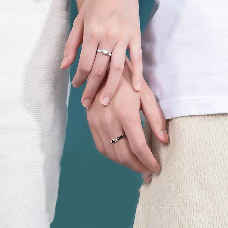 A Pair Of Simple Childhood Sweetheart Couple Rings