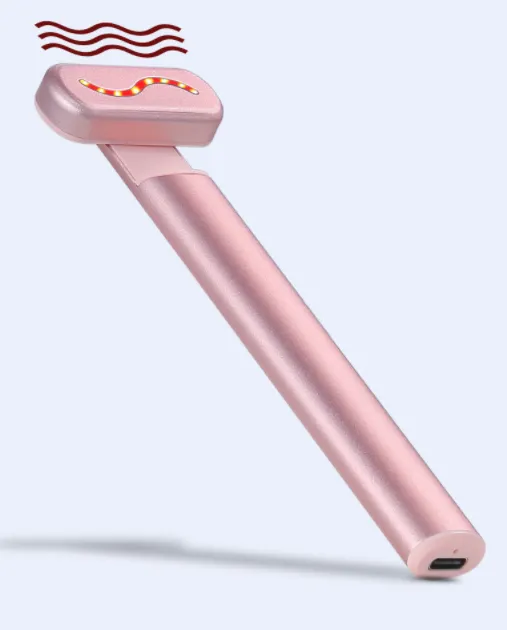 EMS Hot Compress Rotatable Eye Beauty Instrument Bright Pink - Shop at LoveMi