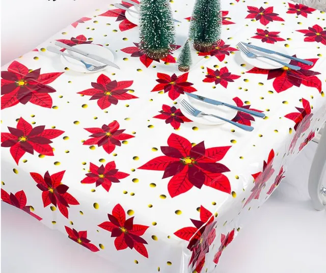 Christmas Printed Creative Dining Table Tablecloth A Maple Leaf - Shop at LoveMi
