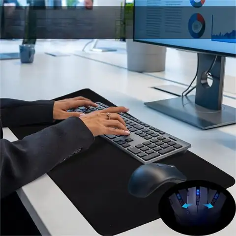 Black and White Desk Mat Gaming Mouse Pad Large