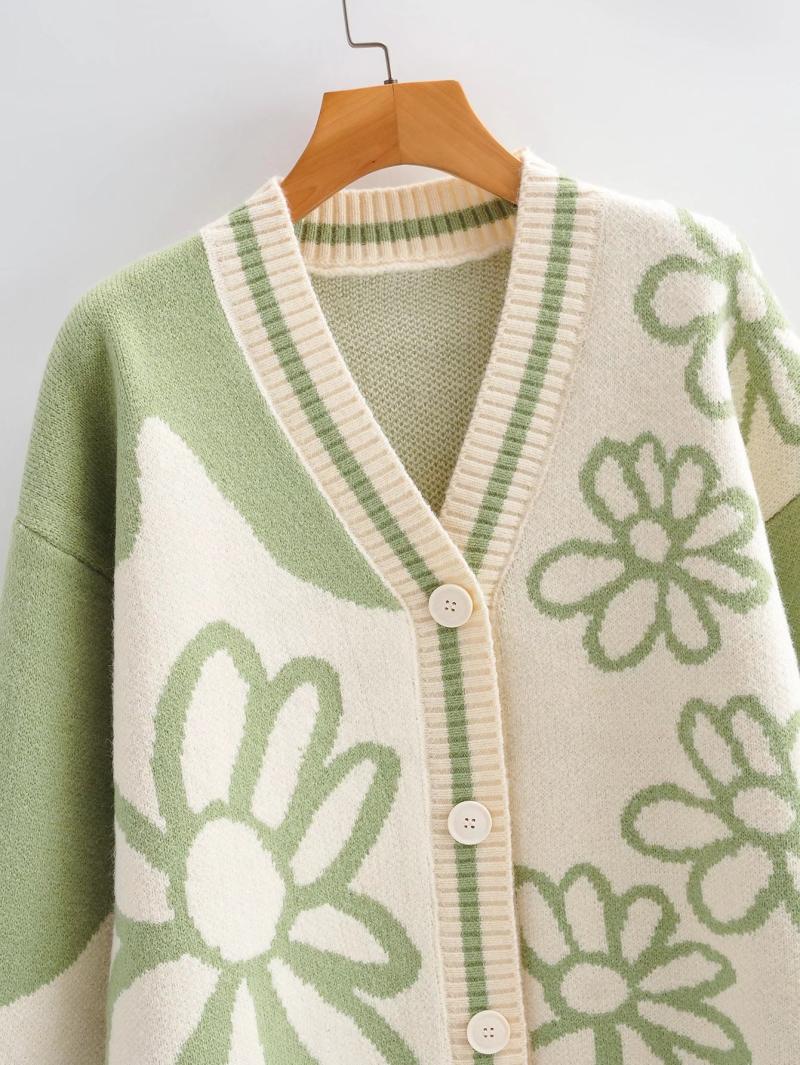 Women's Fairy Temperament Jacquard Thickening Loose Knit