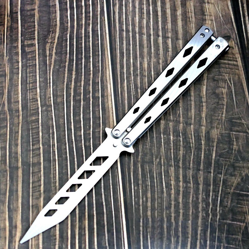 Title 2, Professional Butterfly Folding Knife Without Bl...