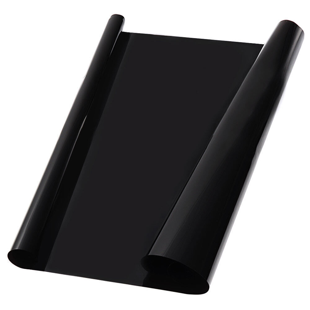 CAR WINDOW TINT FILM KIT TINTING SUPER DARK BLACK LIMO  75CM X 6M UK