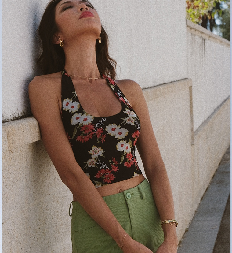 French Romantic Beauty Back Yoga Dance Fitness Clothes Women Begonia Black Begonia - Shop at LoveMi