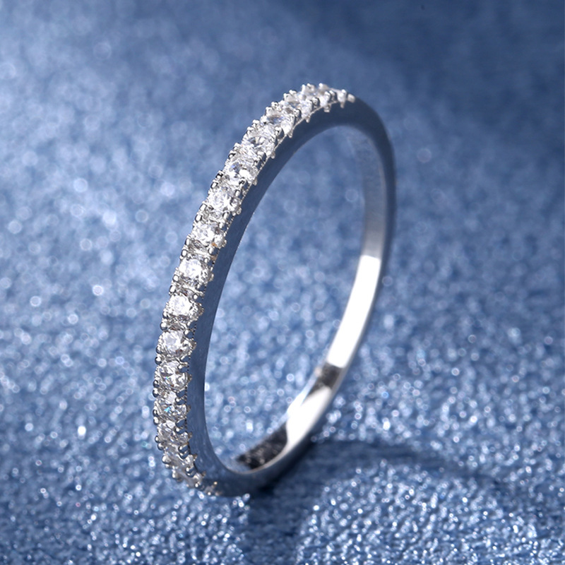 Title 2, Bague en argent sterling S925 et zircone pour f...