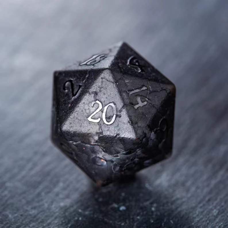 Black D20