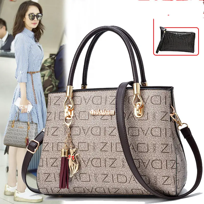 Printed Fashion Ladies Handbags Big Bags All-match Single Shoulder