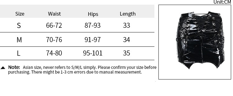 Supplier product details and size guide