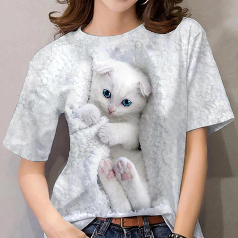2026 Summer New Products Amazon Crossborder Trade Europe And America 3D Printed Tshirts Round Neck 3D Short Sleeve Tshir