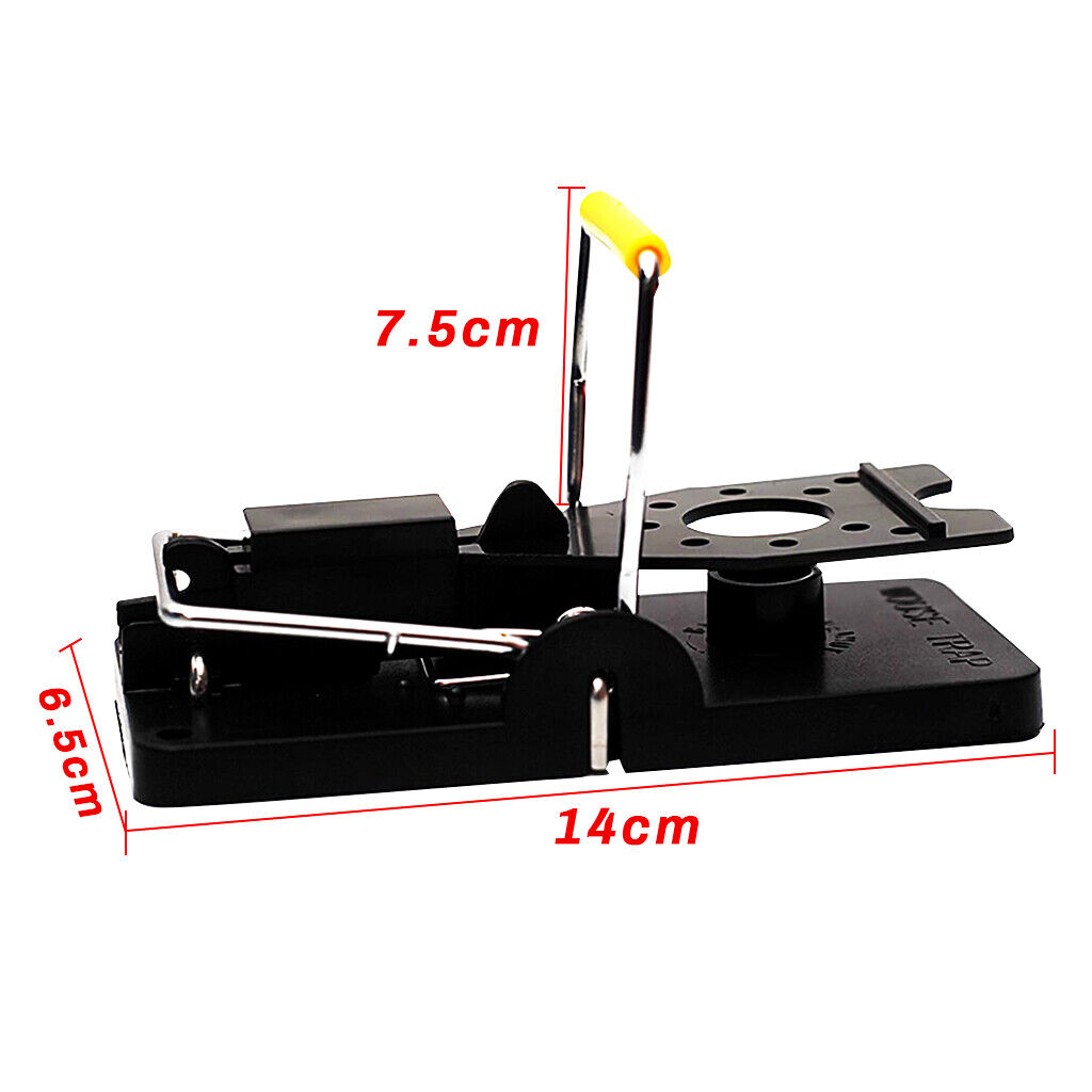 4 Large Rat Catching Metal Traps Heavy Duty Snap Mouse Trap Bait Pest Catcher 3