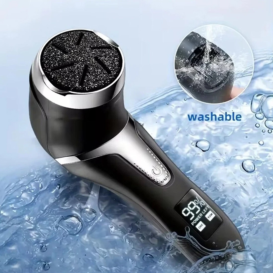 Electric Foot File Waterproof Hard Skin Remover Feet Pedicure Set Rechargeable