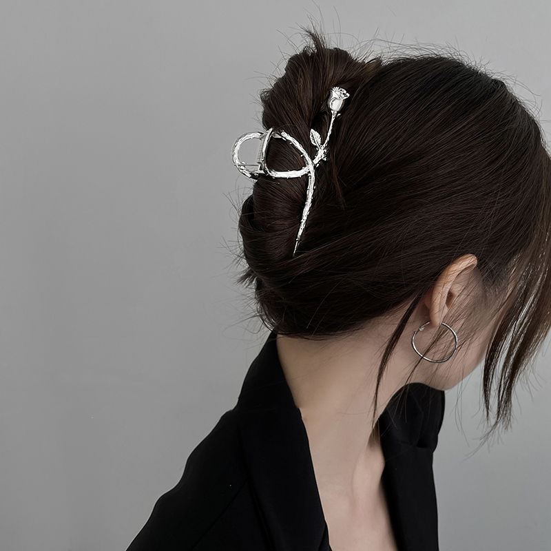 Women's Summer Back Head Rose Alloy Hairpin