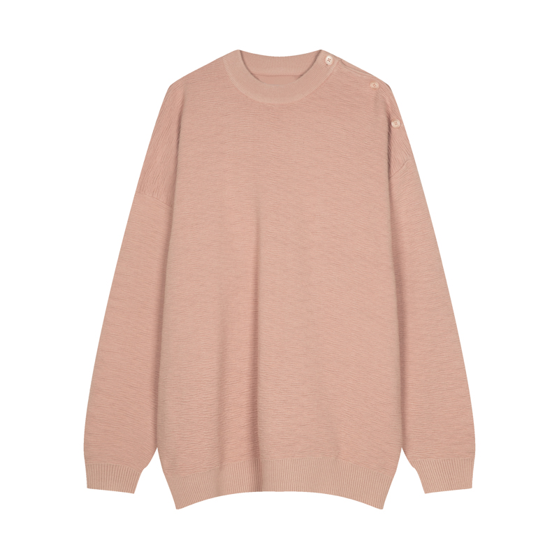 Simple Button Design Solid Color T-shirt Men's Casual All-match