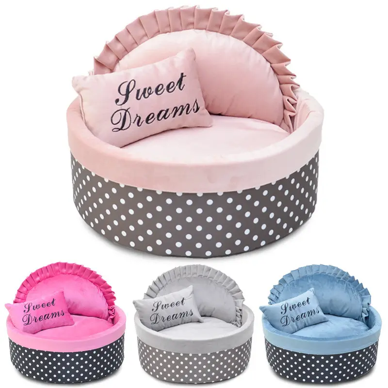 Round Princess Cat Bed