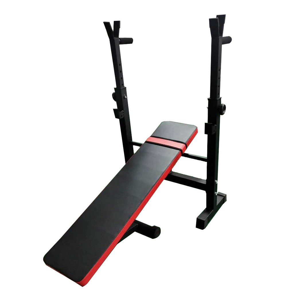 Adjustable Weight Bench With Dip Station Foldable Home Gym Training — image 4