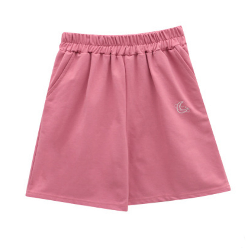 Title 4, Versátil ins bordado shorts feminino verão core...