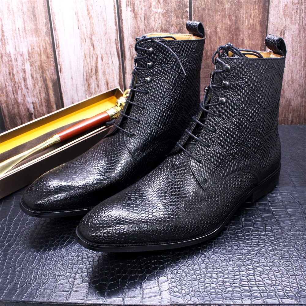 Trendy Men's Shoes Leather Fashion Pointed Toe