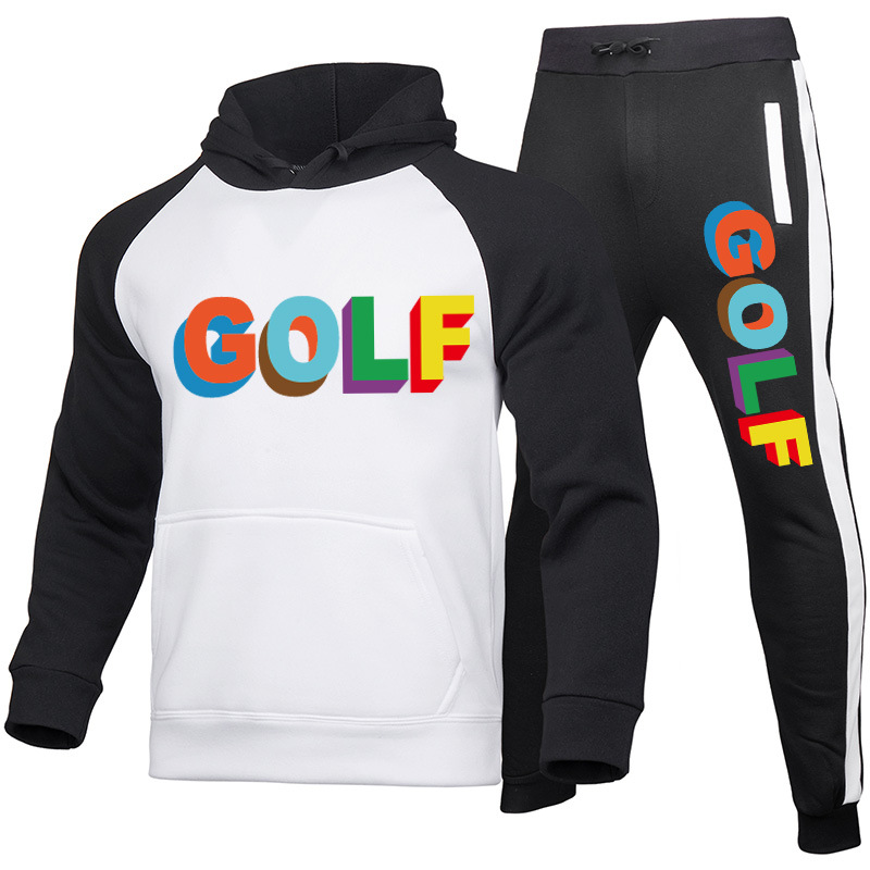 Trend Men's And Women's Color Matching Two-piece Suit