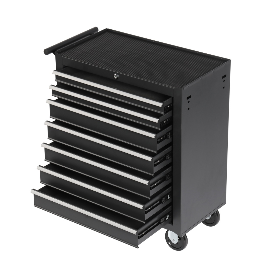 Rolling Tool Chest With 7-Drawer Tool Box With Wheels Multifunctional Tool Cart Mechanic Tool Storage Cabinet For Garage, Warehouse, Workshop, Repair 