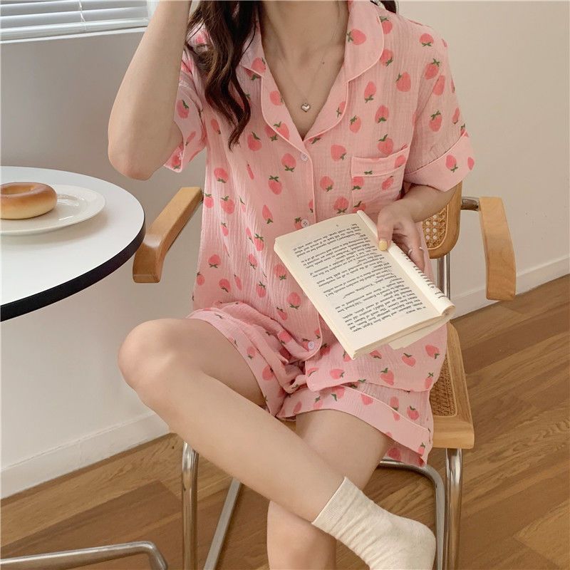 Title 3, New Cotton Pajamas Womens Summer Student Two-p...