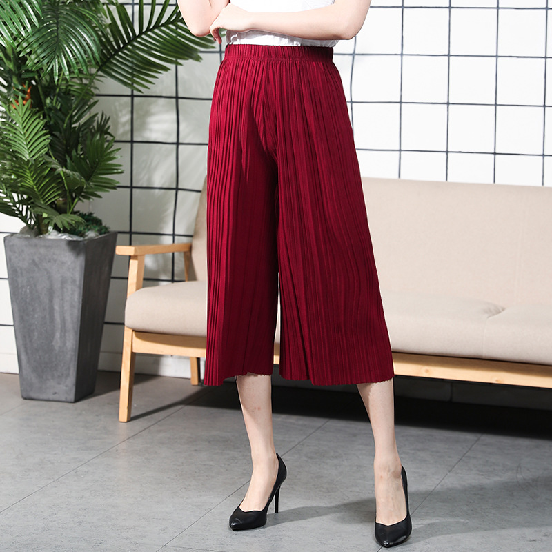 Title 6, Pleated Chiffon Wide Leg Pants