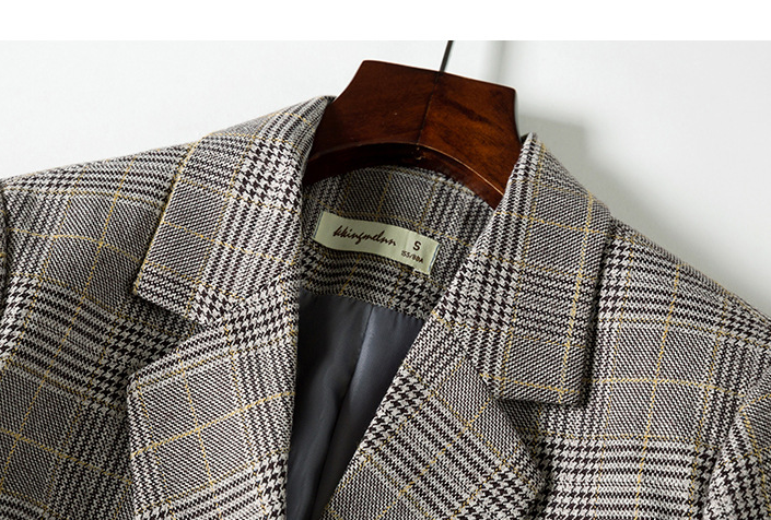Mid Length Fried Street Retro British Style Blazer