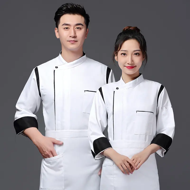 Mens Chef Wear Long Sleeve Work Clothes