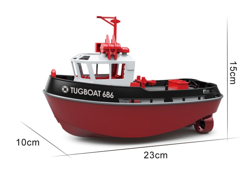 Title 1, Funkferngesteuertes Schnellboot mit Doppelmotor...