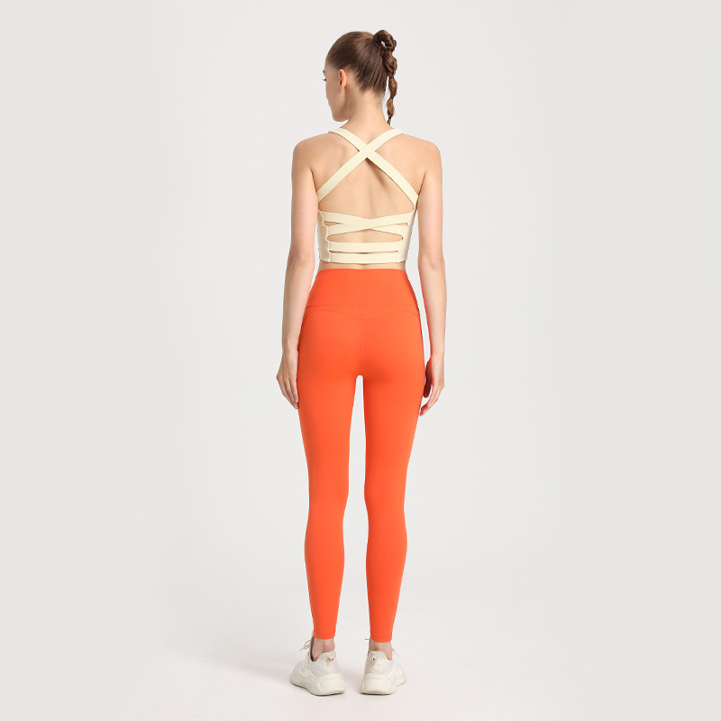 Title 3, High Waist Lycra Workout Clothes Peach, designe...