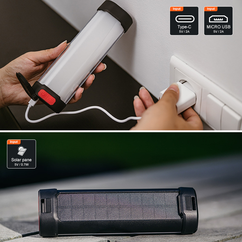 Camping Light Luxury Adventure Solar Rechargeable Camping Lights - Image 3