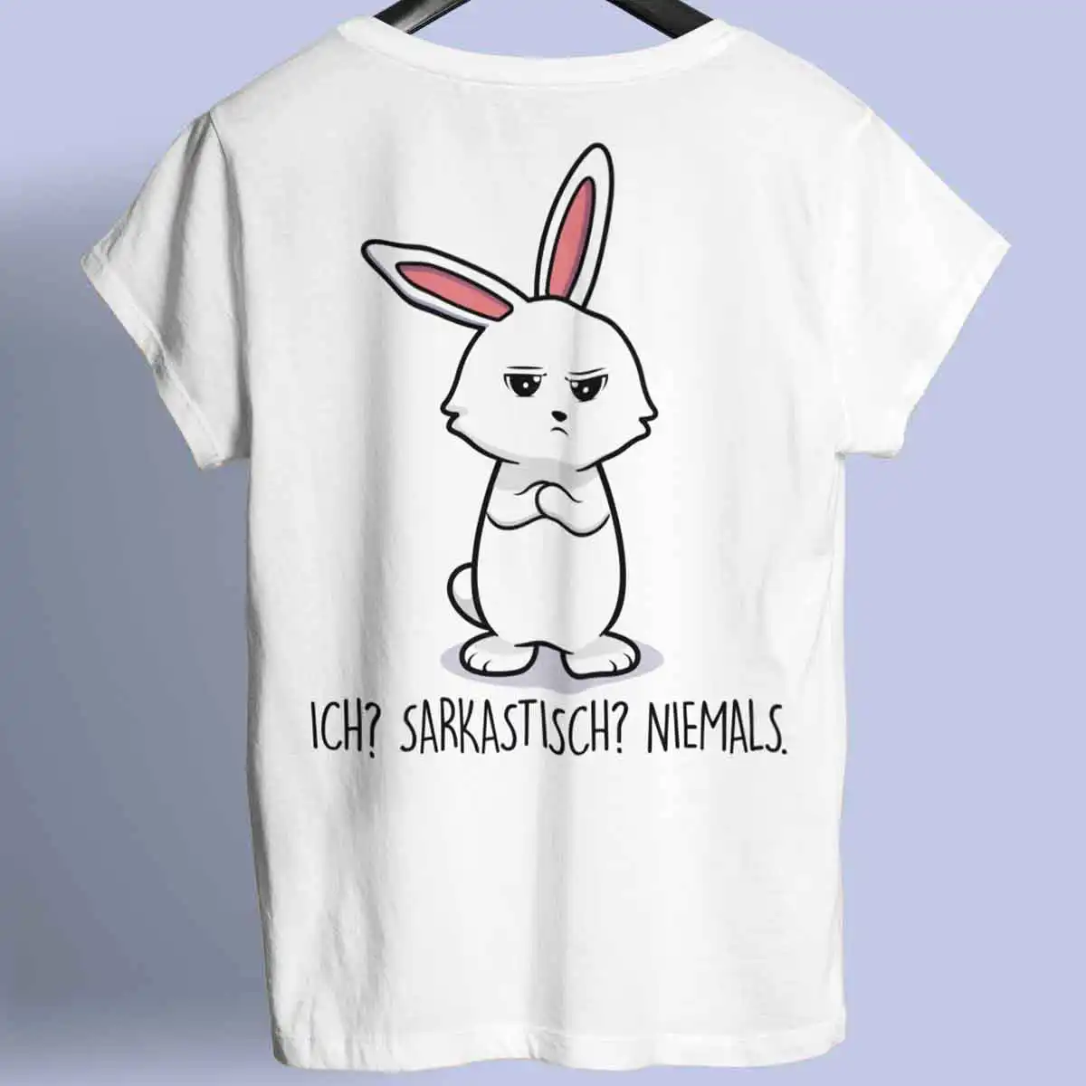 Rabbit Print Short Sleeve Top