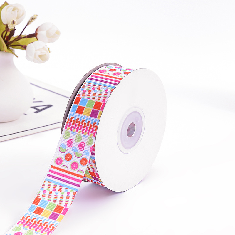 Title 3, Colorful Cartoon Printed Polyester Ribbon Thread