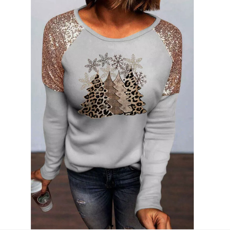 Title 6, Fashion All-match Sequin Stitching Snowflake Ch...