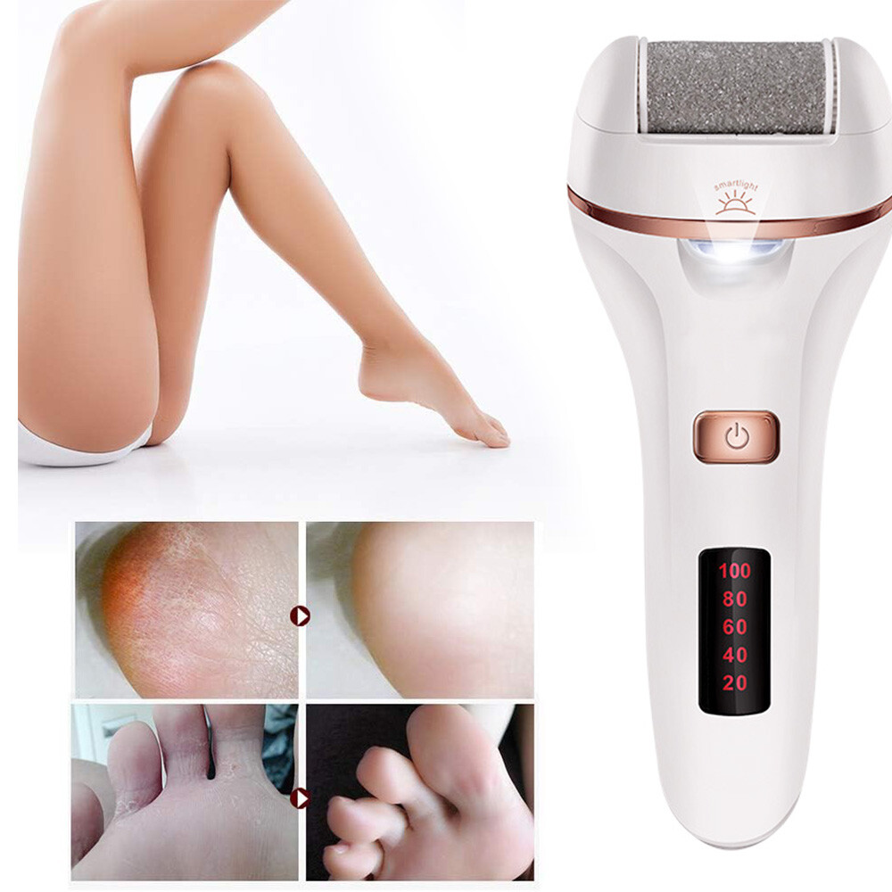 Electric Foot File Rechargeable Callus Hard Skin Remover Feet Pedicure 2 Speeds — image 6