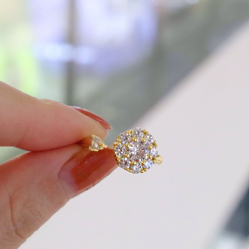 Adjustable Rotating Copper Ring Female Korean Student Simple Gift