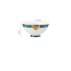 Dinner Plates Ceramic Steak Plate Web Porcelain - 6In Bowl - View 1