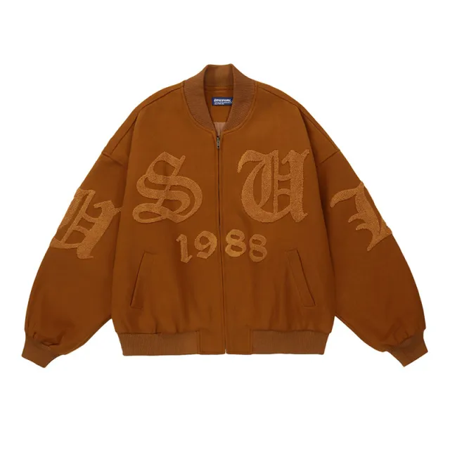 Style Campus Warm Design Loose Jacket Brown - Shop at LoveMi