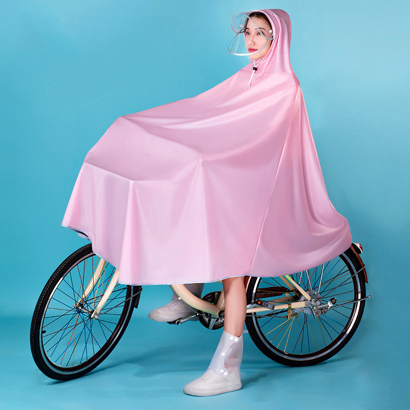 Long Full Body Fashion Mountain Raincoat Cherry Blossom Powder - Shop at LoveMi