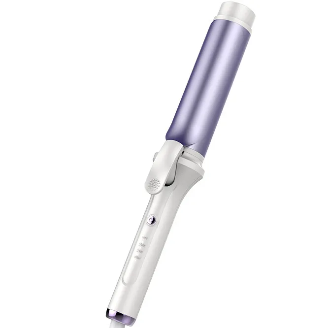 Fully Automatic Curling Stick Has 40mm Large Waves And Lasts For A Long Time - White Purple
