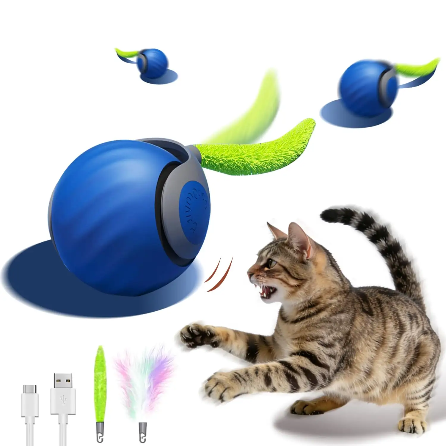 Interactive Cat Toy Ball - Automatic Toys