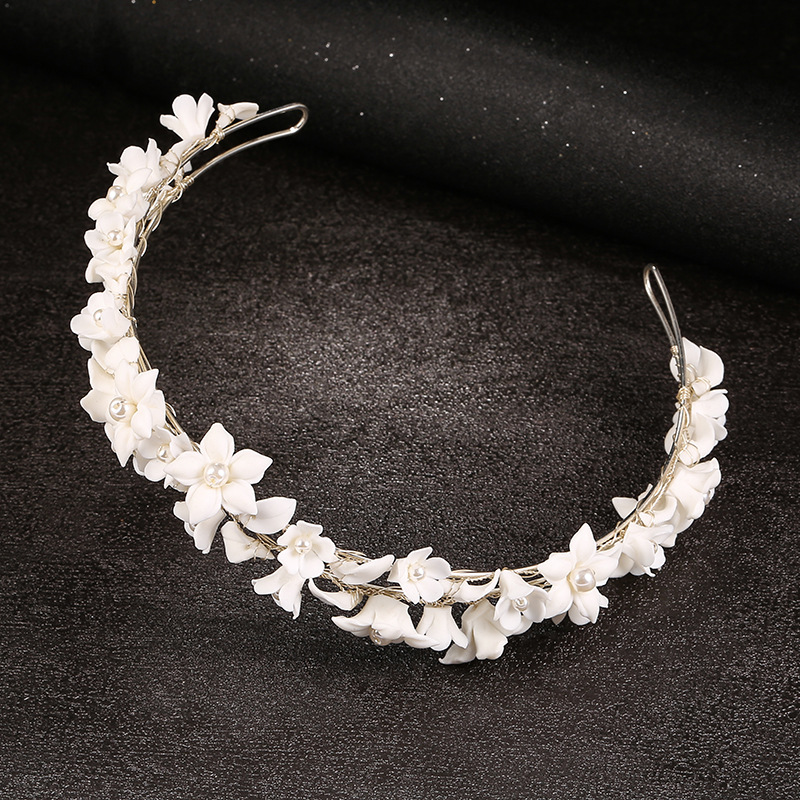Floral Crown Headdress Women's Headband Silver - Shop at LoveMi