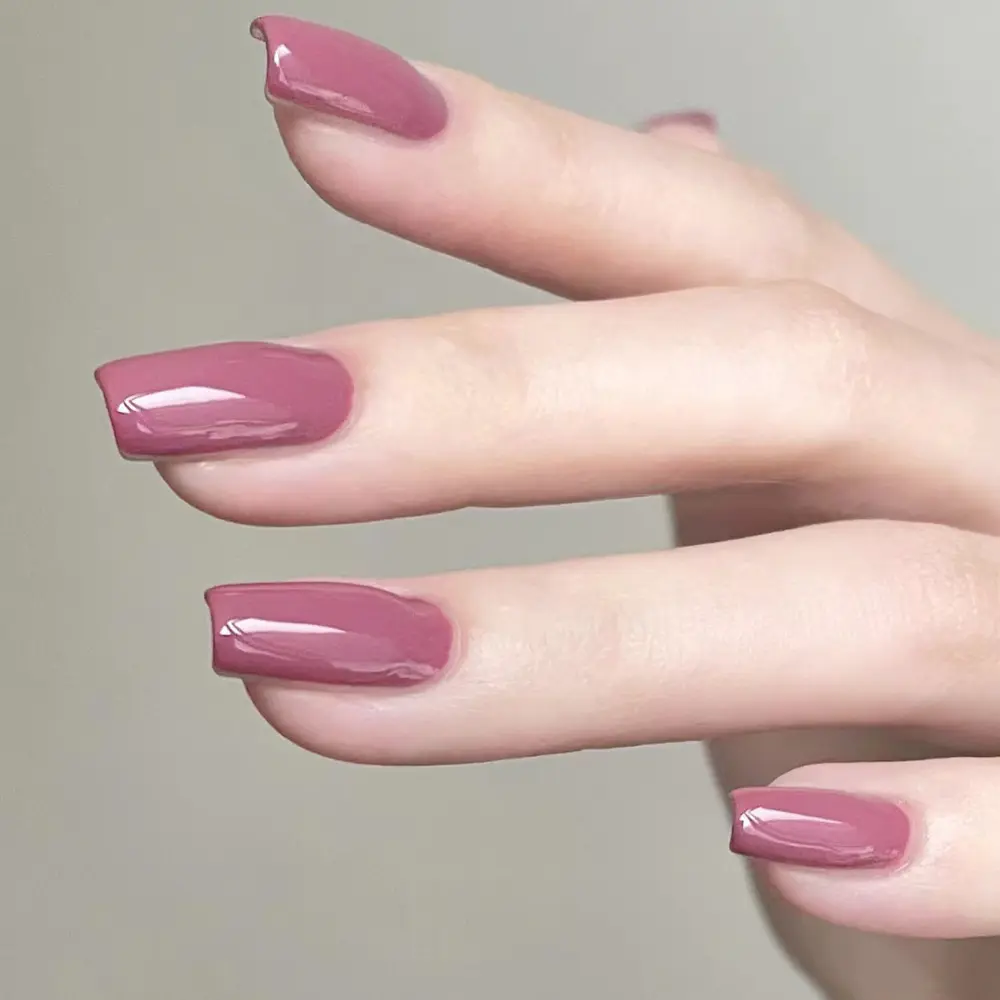 24 Small Square Nail Stickers In Purple
