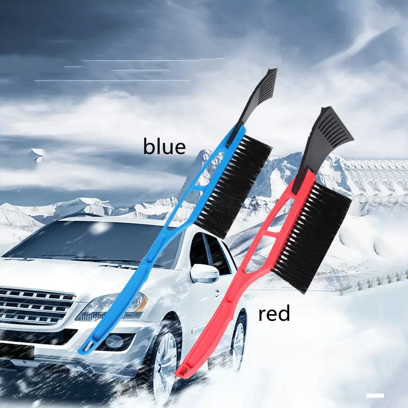 Automobile with Snow Removal Brush and Glass Shovel