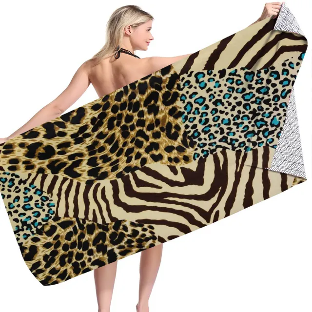 Microfiber Quick Dry Absorbent Towel Sandproof Beach Towel 13 Style - Shop at LoveMi