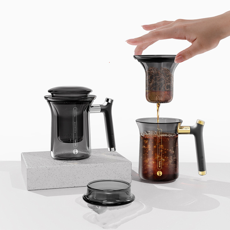 MugMen's Office Water Separator Tea Glass Cup
